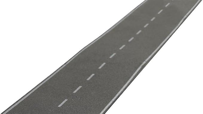 Busch Asfalt Weg H0 80 mm x 2 m - Zelfklevend Wegdek BU7086