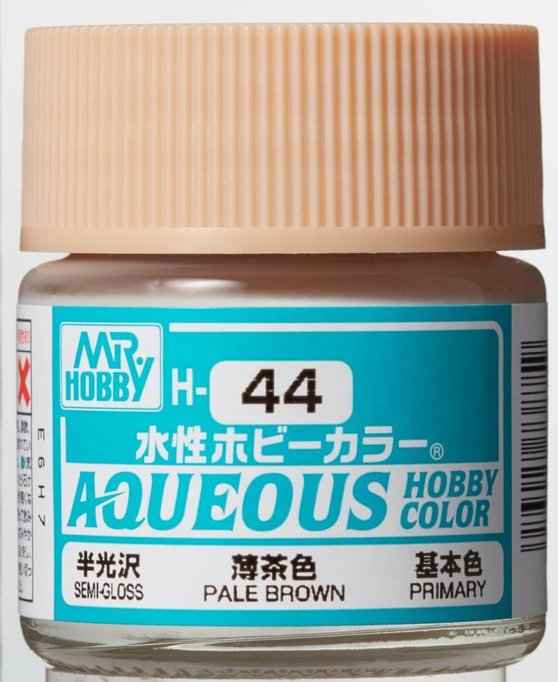 Mr Hobby Aqueous H044 flesh pale brown halfglanzende modelbouw verf 10ml