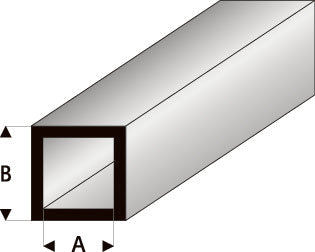 Styreen Vierkante Buis 6,0x8,0x330mm