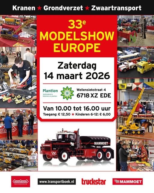 Bezoek ons dit weekend op Modelshow Europe in Ede!