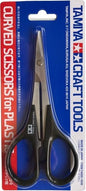 Tamiya gebogen schaar 74005 met gebogen RVS-bladen voor precisie RC body 
