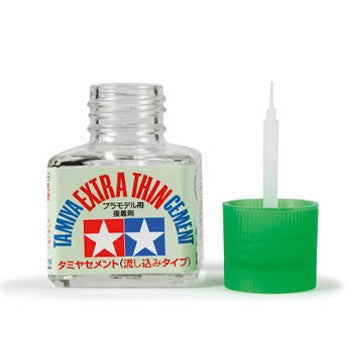 Tamiya Extra Thin Cement 87038 40ml fles met precisiekwastje voor modelbouwlijm
