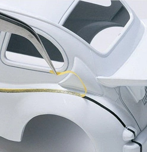 Mr.Hobby GT53 precisie masking sheets 1mm en 2mm breedte detail