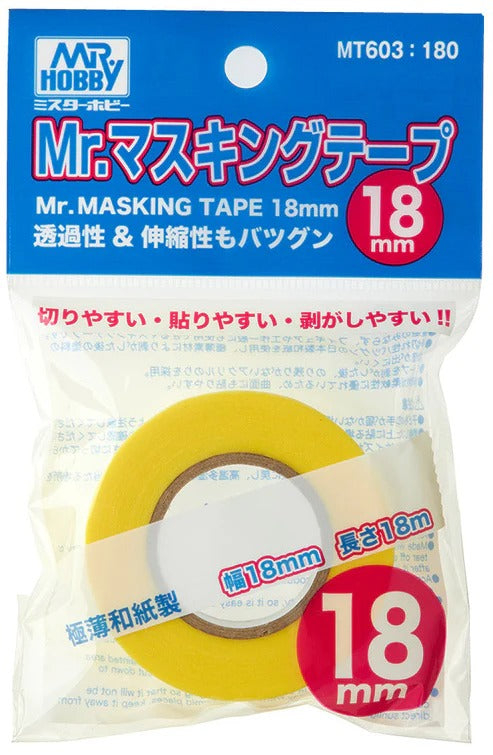 Mr.Hobby MT603 18mm masking tape verpakking GSI Creos washi-papier