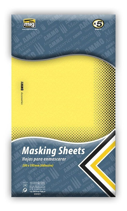 Ammo Maskingsheets A4 280 mm x 195 mm 5 stuks MIG8043