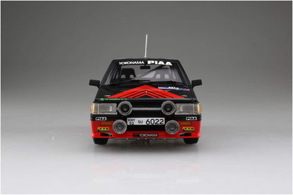Gebouwde Beemax 1/24 Mitsubishi Lancer Turbo RAC Rally 1984 Advan model front