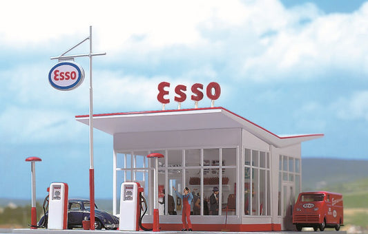 Busch Tankstation Dudok H0 - Bouwpakket Modelspoorbaan Bu1005 1:87