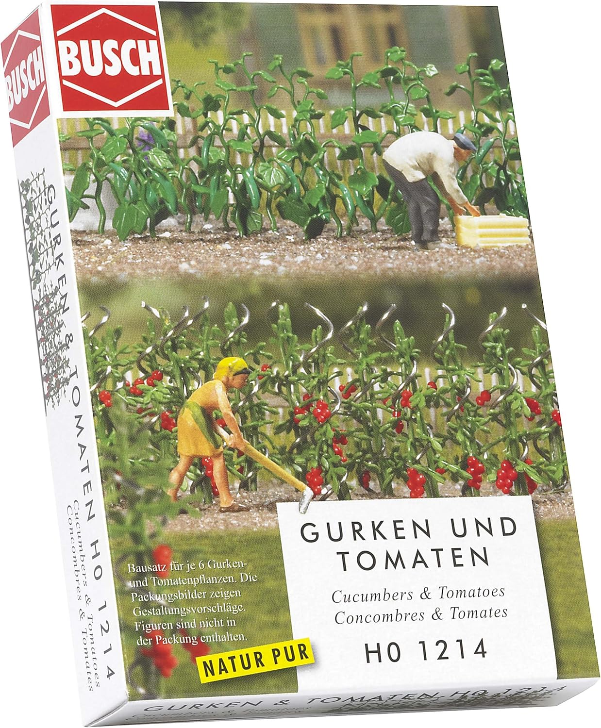 Busch 1214 komkommers en tomaten H0 modelbouw planten set