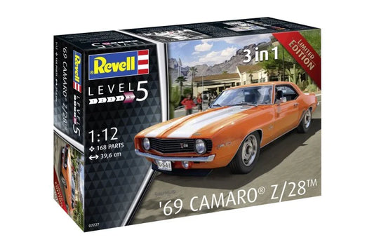 Revell 1:12 Chevrolet Camaro Z/28 1969 - 3 Versies - 07727