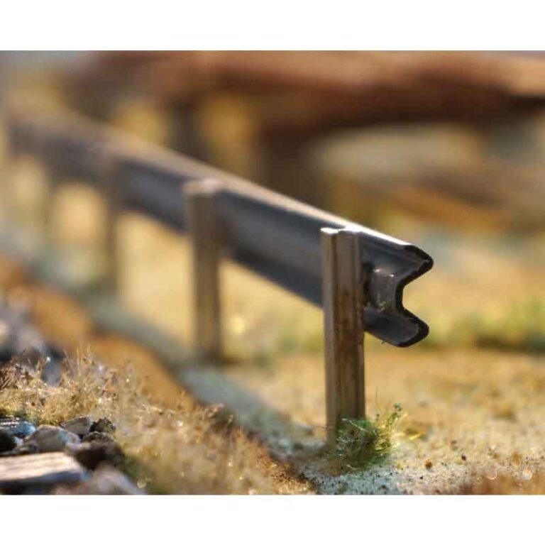 Maquett crash barrier 1 14 detail vangrail modelbouw rc truck schaal