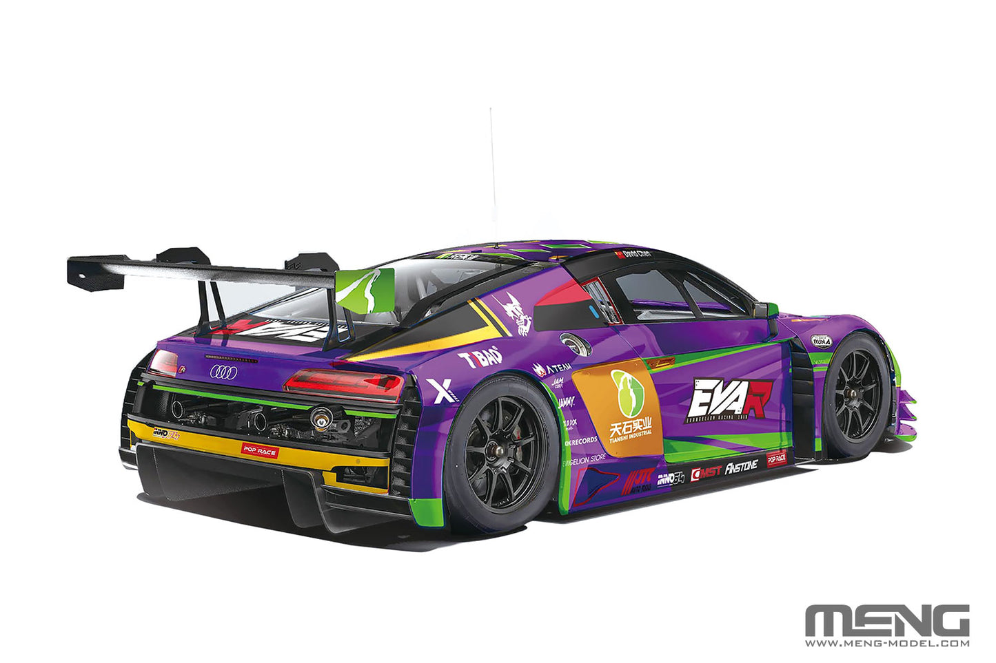 1:24 Meng Audi R8 LMS GT3 Ultra Eva Test Mecs008