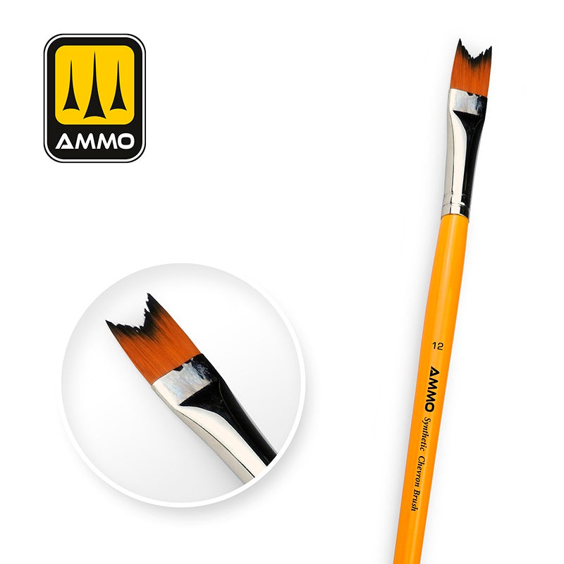 Ammo Synthetische Chevron Kwast 12 MIG8588 V-vorm textuur modelbouw verzamelobjecten