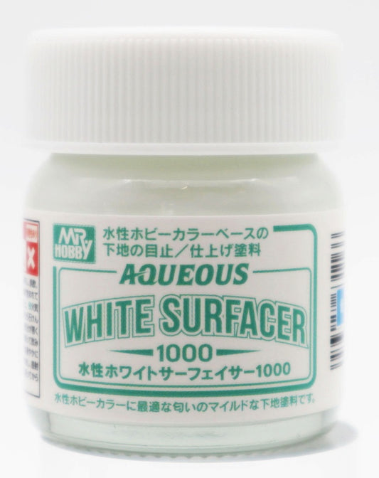 Mr. Hobby Aqueous Witte Surfacer 1000 40ml HSF02 – Modelbouw Primer en Filler