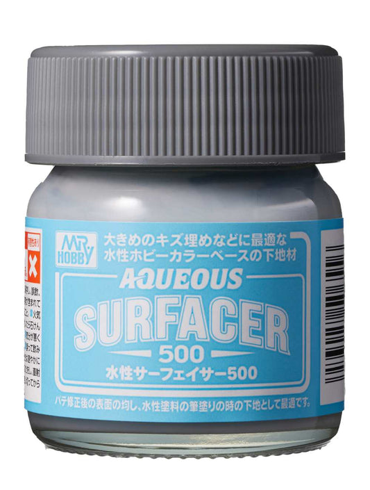 Mr. Hobby Aqueous Surfacer 500 40ml potje modelbouw primer en filler voor opvullen van oneffenheden
