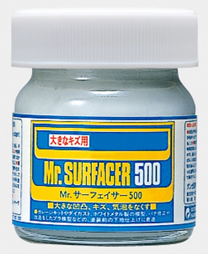 Mr. Hobby Mr. Surfacer 500 40ml SF285 – Grijze Modelbouw Primer en Filler