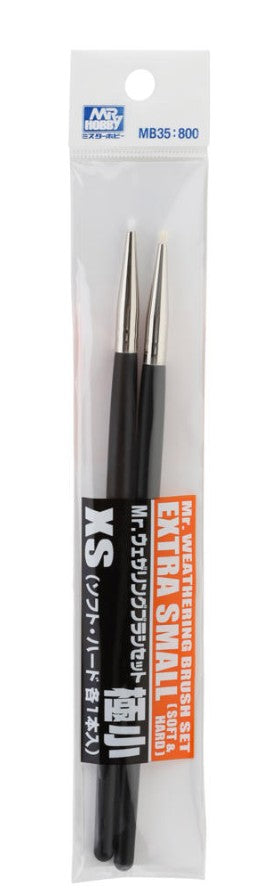 Mr.Hobby Weathering Brush Set Medium MB35 weathering penselen voor modelbouw
