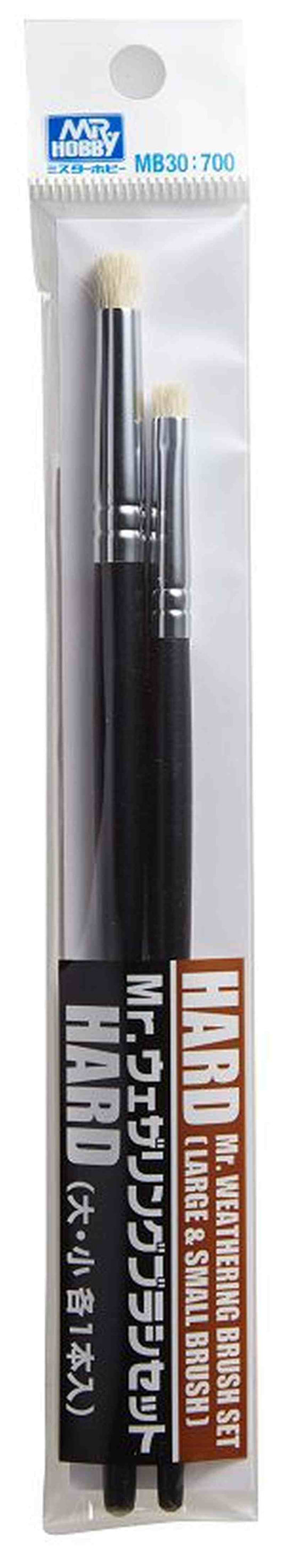 Mr.Hobby Weathering Brush Set Hard MB-30 modelbouw weathering penselen