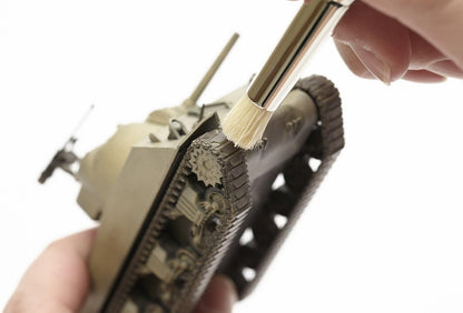 Mr.Hobby MB34 extra large weathering brush set gebruikt voor drybrush en pigment technieken