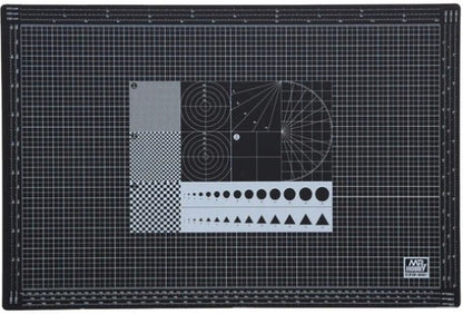 Mr.Hobby cutting mat A3 MT801 snijmat met raster cirkels en meetverdeling modelbouw
