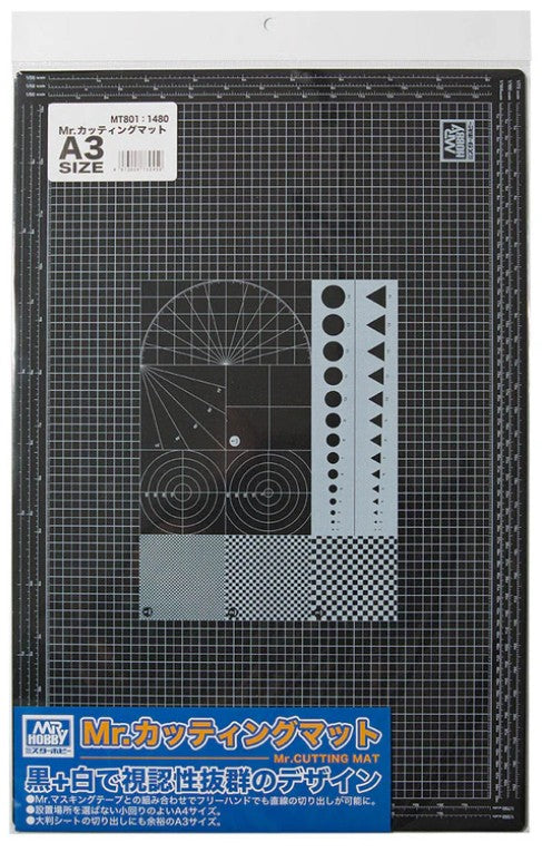 Mr.Hobby cutting mat A3 MT801 verpakking snijmat modelbouw