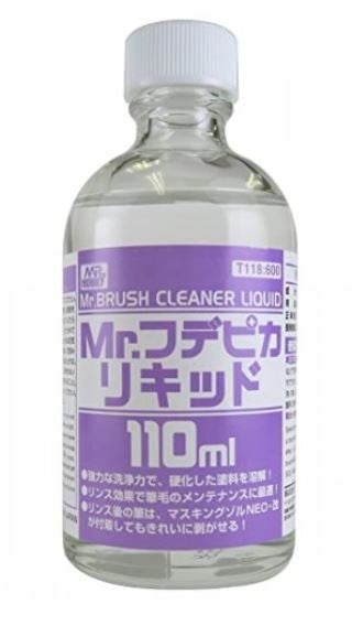 Mr.Hobby kwast schoonmaakmiddel 110ml T118 fles modelbouw