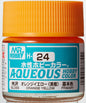 Mr Hobby Aqueous Gloss Orange Yellow H024 glanzende geel oranje modelbouw verf 10ml