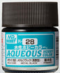 Mr Hobby Aqueous Metallic Metal Black H028 zwarte metallic modelbouw verf 10ml