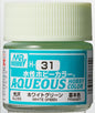 Mr Hobby Aqueous Gloss White Green H031 glanzende lichtgroene modelbouw verf 10ml