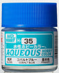 Mr Hobby Aqueous Gloss Cobalt Blue H035 glanzende kobaltblauwe modelbouw verf 10ml