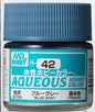 Mr Hobby Aqueous Gloss Blue Gray H042 glanzende blauwgrijze modelbouw verf 10ml