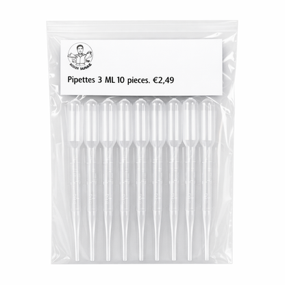Hobby Robbie 3ML pipetten 11 stuks voor modelbouw airbrush en dioramabouw