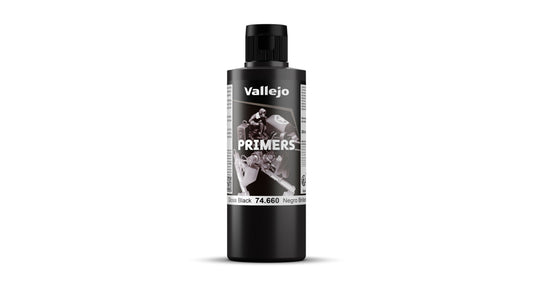 Vallejo gloss black primer 200ml 74660 airbrush primer hoogglans zwart